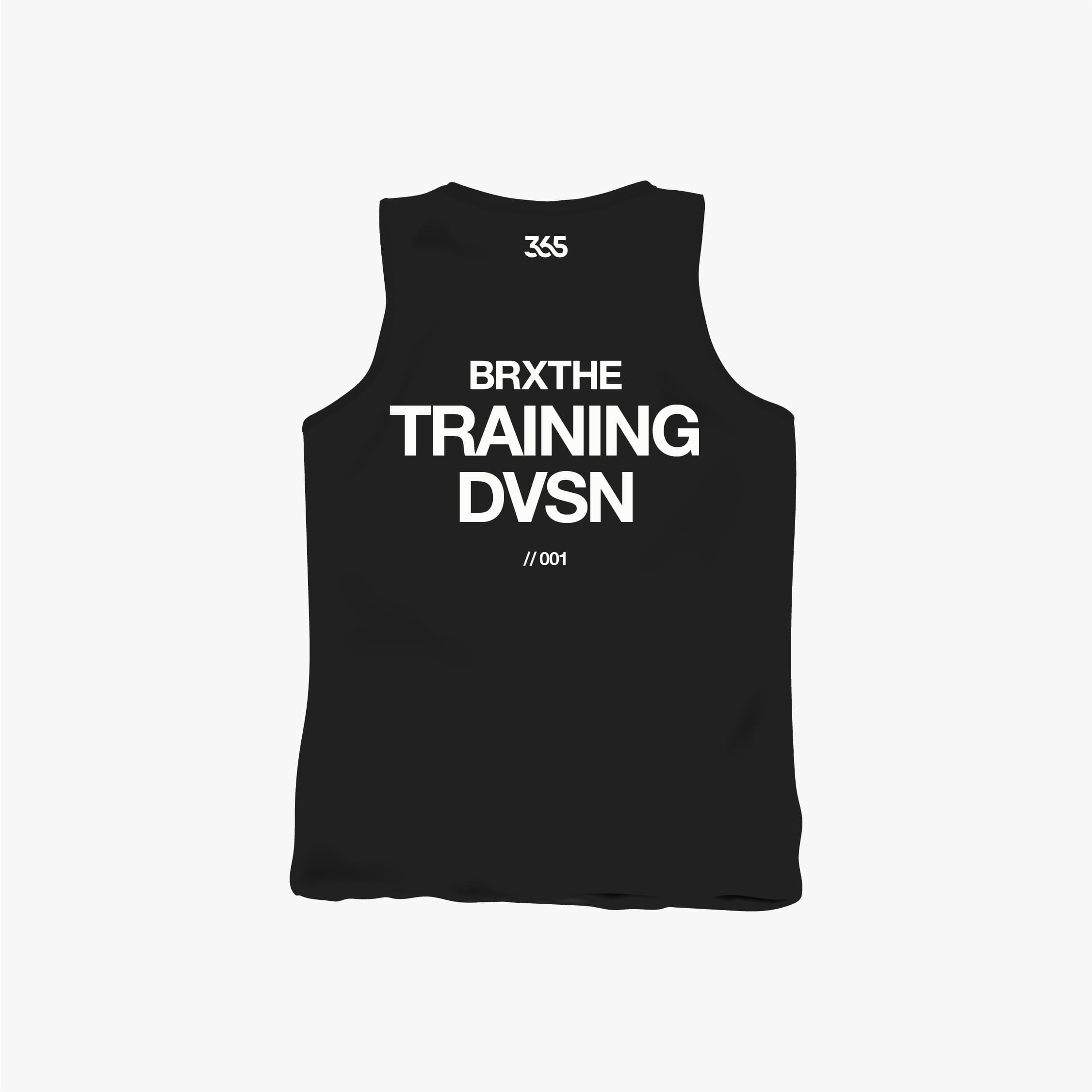 365 Training cutoff in black with BRXTHE training division back print